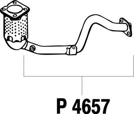 P4657 FENNO Exhaust System Exhaust Pipe