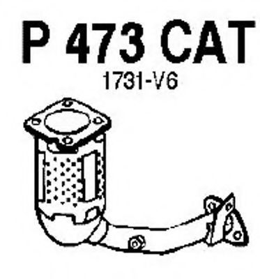 P473CAT FENNO Exhaust System Manifold Catalytic Converter