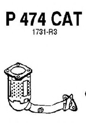 P474CAT FENNO Exhaust System Catalytic Converter