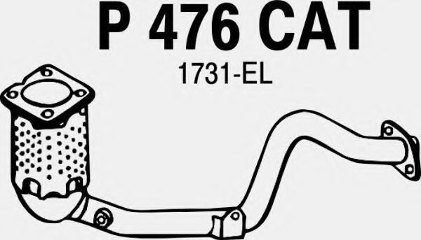 P476CAT FENNO Exhaust System Catalytic Converter