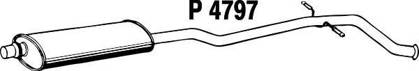 P4797 FENNO Exhaust System Middle Silencer