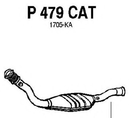 P479CAT FENNO Exhaust System Catalytic Converter
