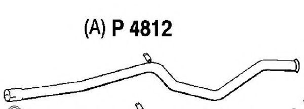 P4812 FENNO Exhaust System Exhaust Pipe