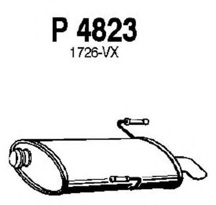 P4823 FENNO Exhaust System End Silencer