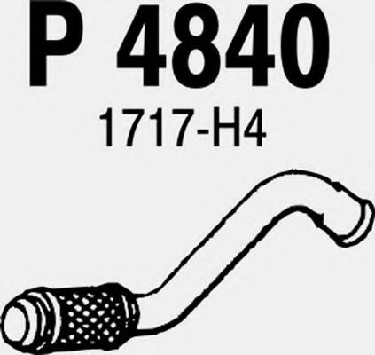 P4840 FENNO Exhaust System Exhaust Pipe