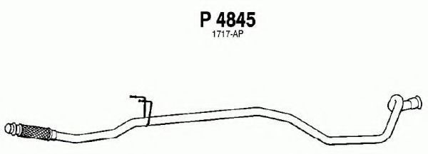 P4845 FENNO Система выпуска ОГ Труба выхлопного газа