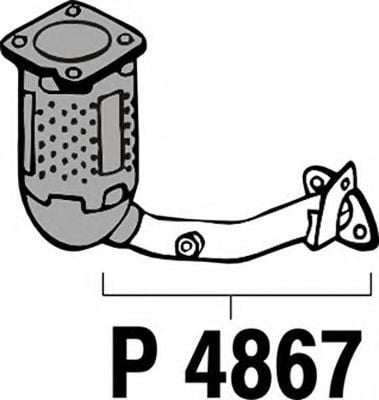 P4867 FENNO Exhaust System Exhaust Pipe