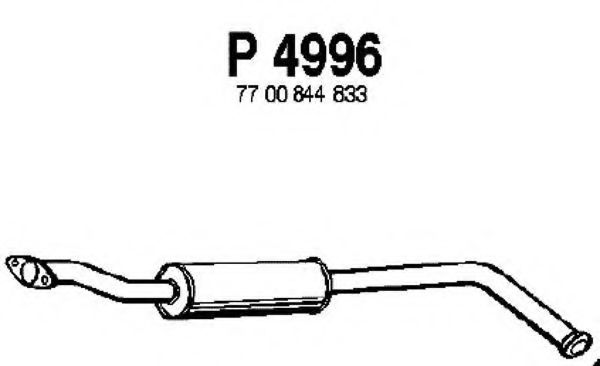 P4996 FENNO Exhaust System Middle Silencer