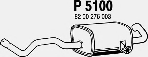 P5100 FENNO Exhaust System End Silencer