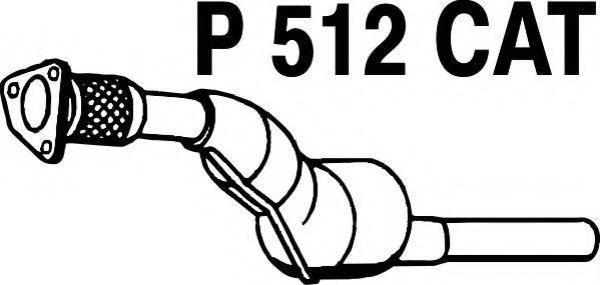 P512CAT FENNO Exhaust System Catalytic Converter