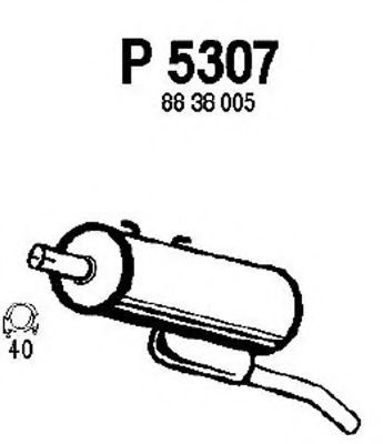 P5307 FENNO Exhaust System End Silencer