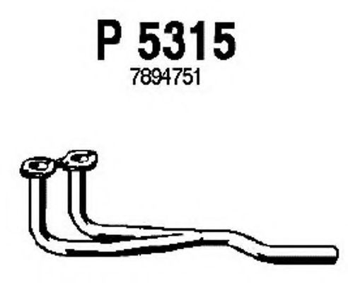 P5315 FENNO Exhaust System Exhaust Pipe