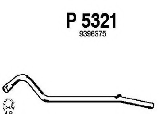 P5321 FENNO Exhaust System Exhaust Pipe