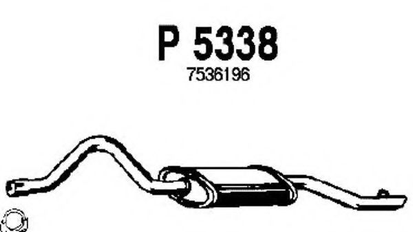 P5338 FENNO Exhaust System End Silencer