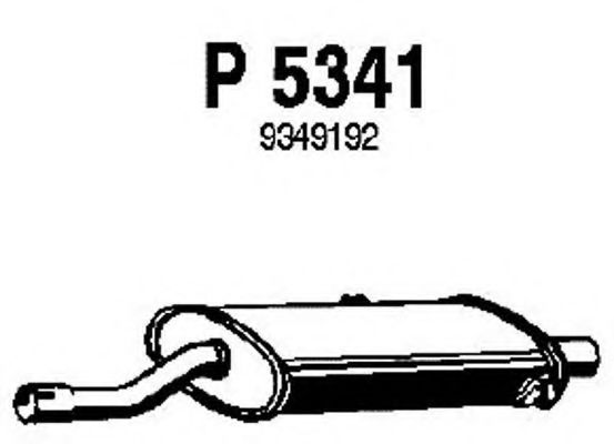 P5341 FENNO Abgasanlage Mittelschalldämpfer