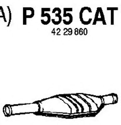 P535CAT FENNO Exhaust System Catalytic Converter