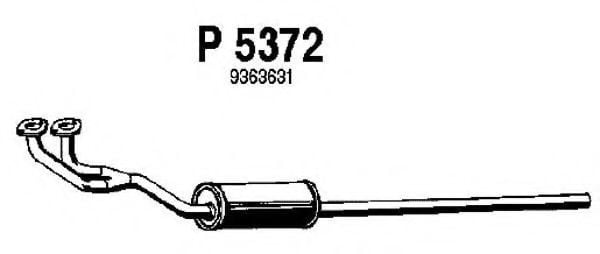 P5372 FENNO Exhaust System Front Silencer
