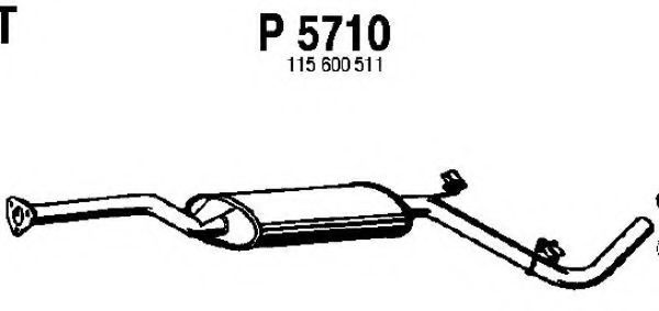 P5710 FENNO Exhaust System Middle Silencer