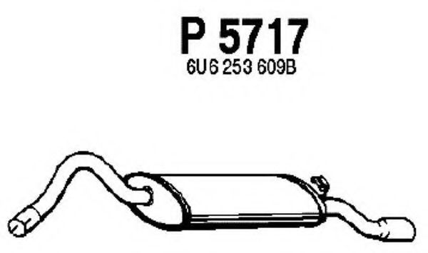 P5717 FENNO Глушитель выхлопных газов конечный