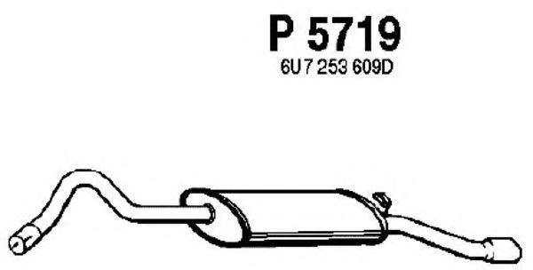 P5719 FENNO Exhaust System End Silencer