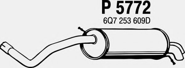 P5772 FENNO Exhaust System End Silencer