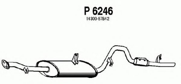 P6246 FENNO Exhaust System End Silencer