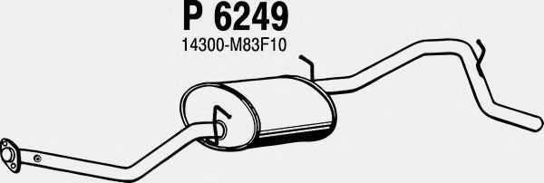P6249 FENNO Система выпуска ОГ Глушитель выхлопных газов конечный