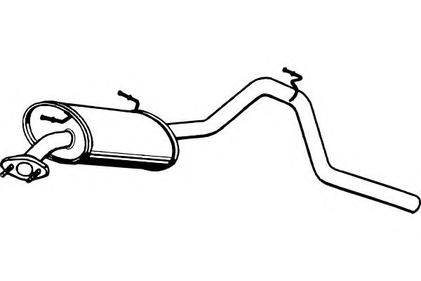 P6267 FENNO Exhaust System End Silencer