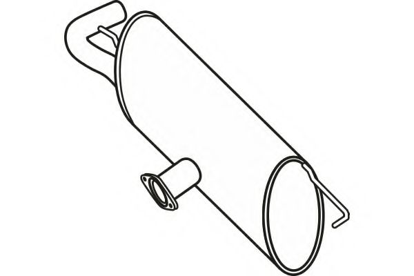 P6288 FENNO Exhaust System End Silencer