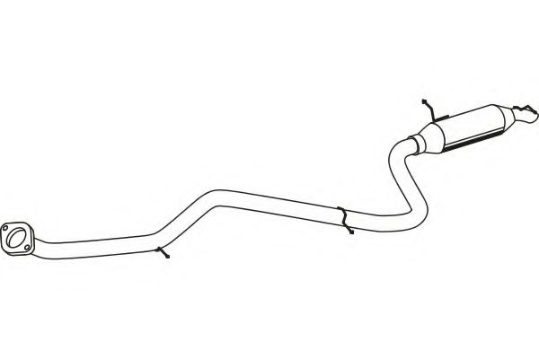 P6565 FENNO Exhaust System End Silencer