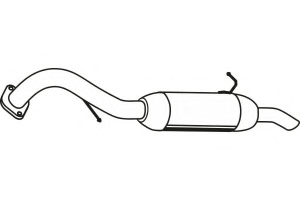 P6584 FENNO Exhaust System End Silencer