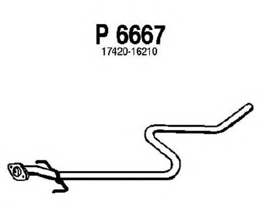 P6667 FENNO Exhaust System Exhaust Pipe