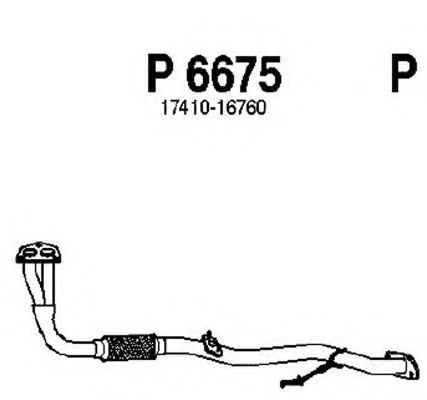 P6675 FENNO Exhaust System Exhaust Pipe