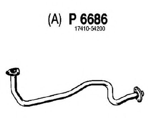 P6686 FENNO Exhaust System Exhaust Pipe
