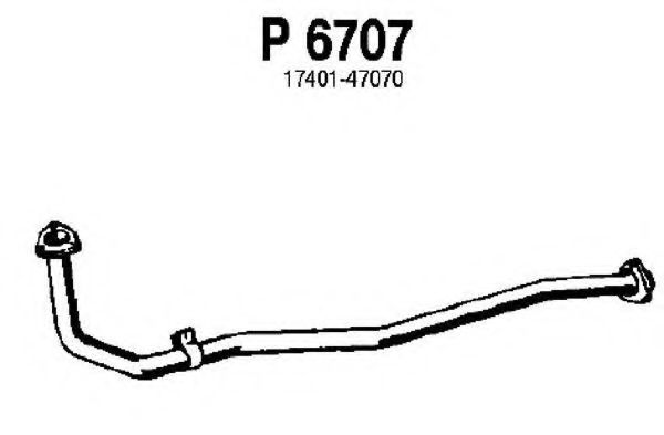 P6707 FENNO Exhaust System Exhaust Pipe