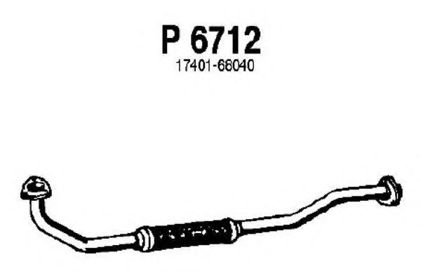 P6712 FENNO Exhaust System Exhaust Pipe