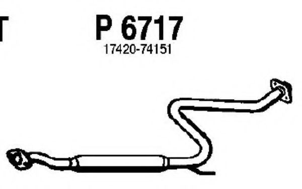 P6717 FENNO Exhaust Pipe