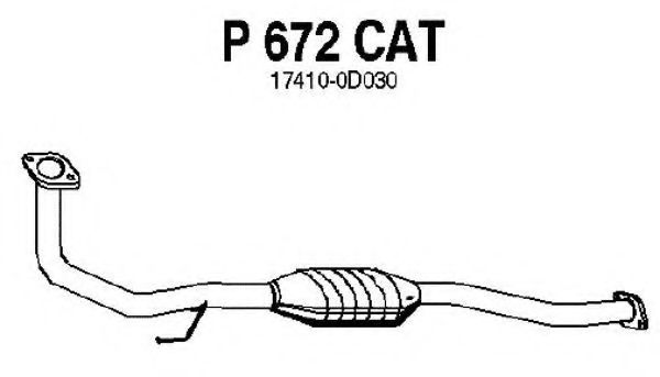 P672CAT FENNO Система выпуска ОГ Катализатор