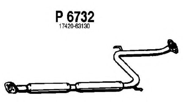 P6732 FENNO Exhaust System Middle Silencer