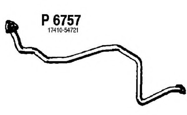 P6757 FENNO Exhaust System Exhaust Pipe