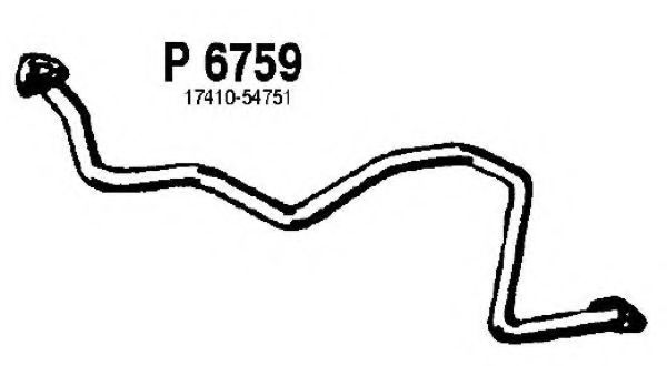 P6759 FENNO Exhaust Pipe