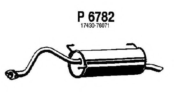 P6782 FENNO Exhaust System End Silencer