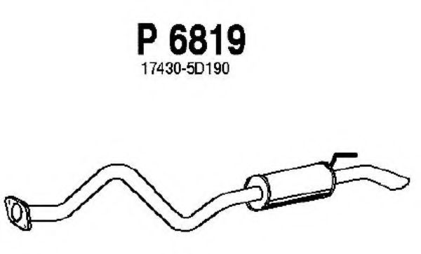 P6819 FENNO Exhaust System End Silencer