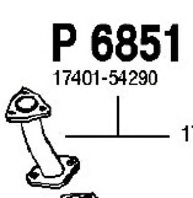 P6851 FENNO Exhaust System Exhaust Pipe