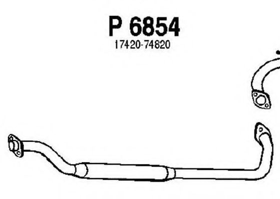 P6854 FENNO Exhaust System Middle Silencer