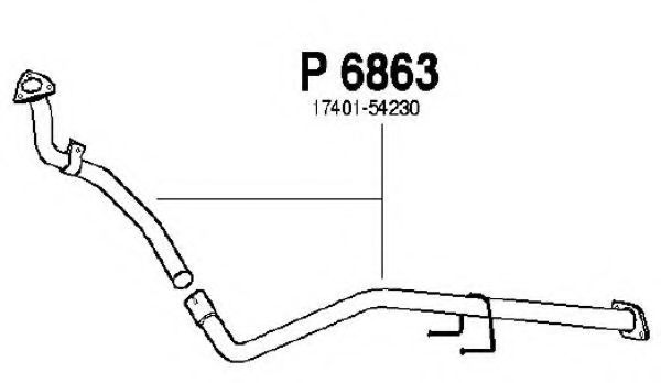P6863 FENNO Exhaust System Exhaust Pipe
