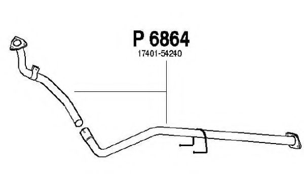 P6864 FENNO Exhaust System Exhaust Pipe