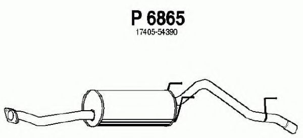 P6865 FENNO Exhaust System End Silencer