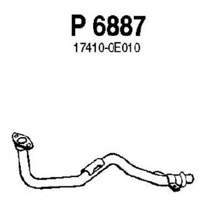 P6887 FENNO Exhaust System Exhaust Pipe