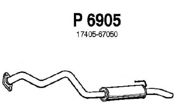 P6905 FENNO Exhaust System End Silencer